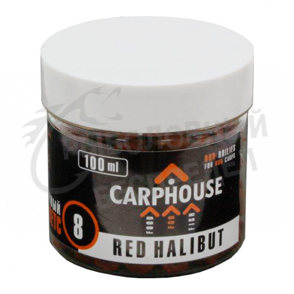 Пелетс насадочный CarpHouse Red Halibut 8mm 100ml