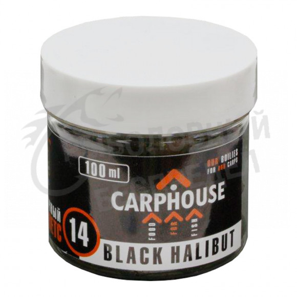 Пелетс насадочный CarpHouse Black Halibut 14mm 100ml