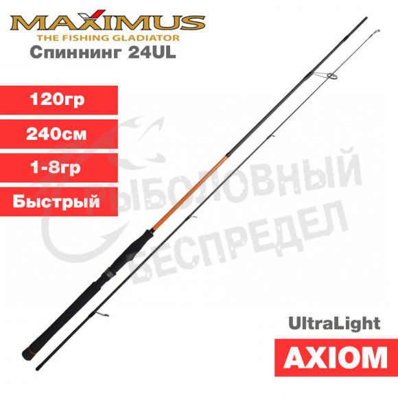Спиннинг Maximus Axiom 24UL 2.4m 1-8g