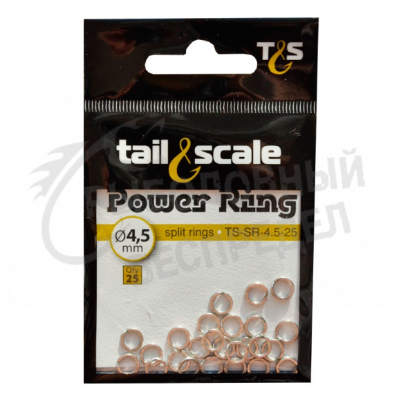 Кольца заводные Tail&Scale Power Ring #4mm 18kg 1упак*25шт