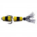 Приманка Мандула "Флажок" XXL Fish Модель 11 цв. Желто-Черно-Желтый