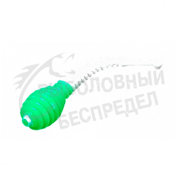 Силиконовая приманка Boroda Baits Antares Junior DC 55mm 1.0g зеленый-белый сыр (8шт-уп)
