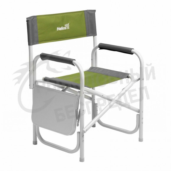 Кресло директорское с отк.стол. серый-зеленый (Т-HS-DC-95200T-GG) Helios