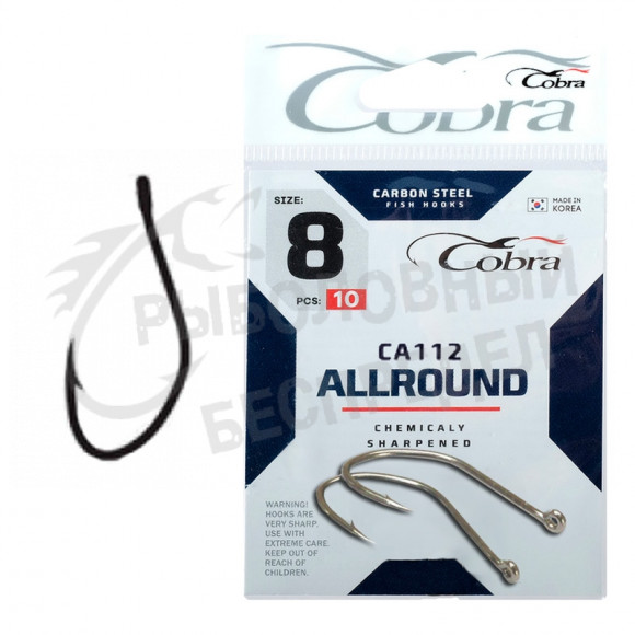 Крючки Cobra Allround CA112 №6 (10шт-уп)