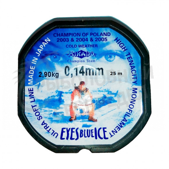 Леска Mikado Eyes Blue Ice 25m (0.10mm) 1.80kg