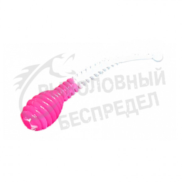 Силиконовая приманка Boroda Baits Antares Junior DC 55mm 1.0g ярко-розовый-белый сыр (8шт-уп)