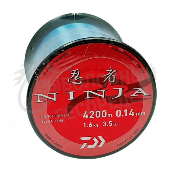 Леска Daiwa Ninja X Line 0,14мм 4200м (светло-голубая)