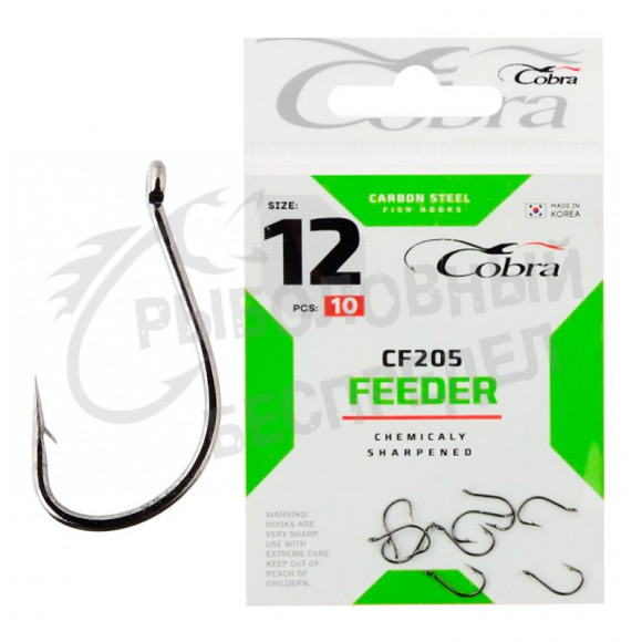 Крючки Cobra Feeder CF205 №12 (10шт-уп)