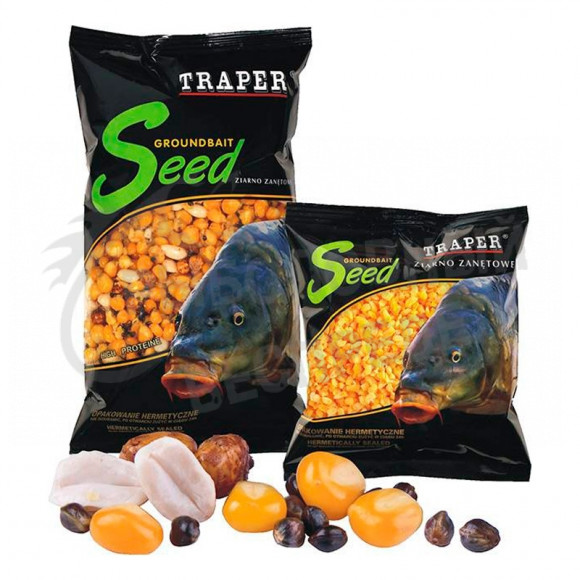 Зерновая смесь Traper Seeds MIX 2 Кукуруза, арахис, тигровый орех, конопля 500гр art.03015