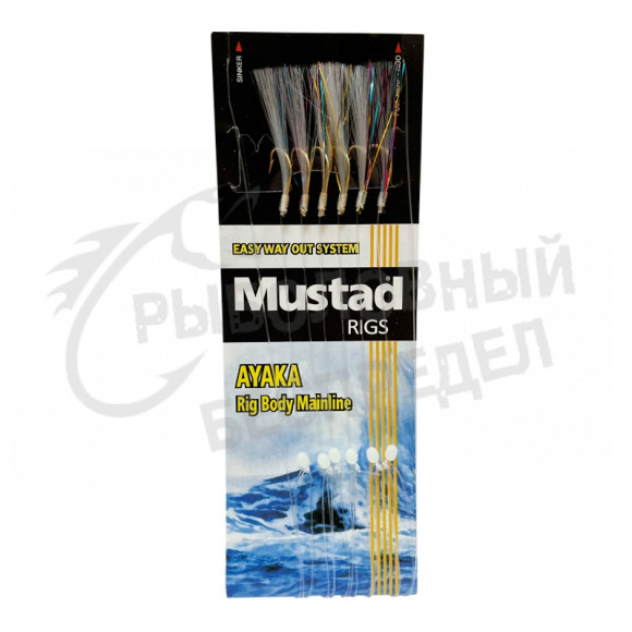 Оснастка морская Mustad Flasher Rainbow T86 #4 20lb