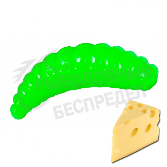 Мягкая приманка Neon 68 Trout Maggot 1.3'' гриншартрез сыр