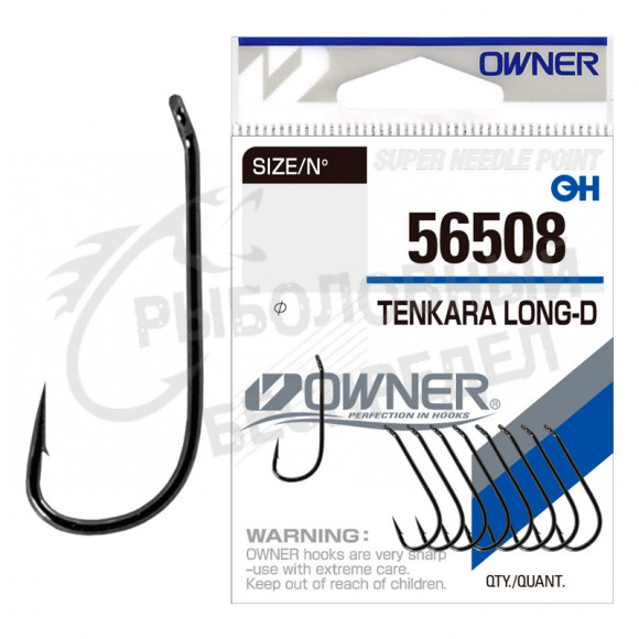 Одинарный крючок Owner Tenkara Long-D 56508-08
