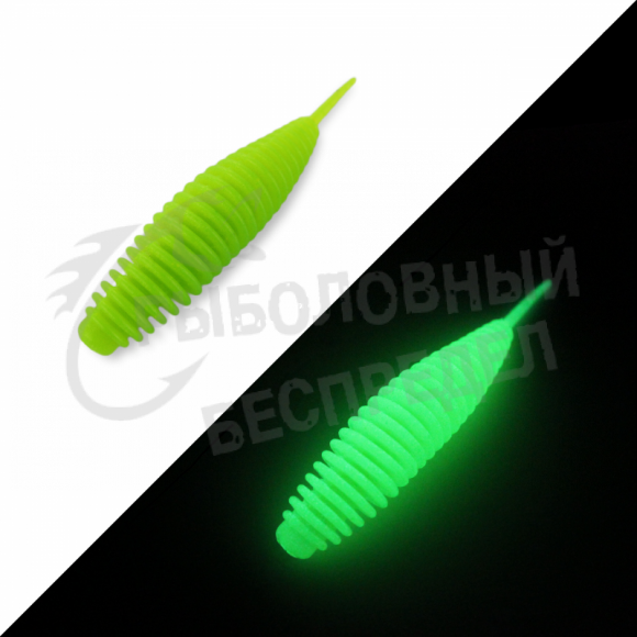 Мягкая приманка GarPRO Larva Neon и Glow 70mm 001 сыр