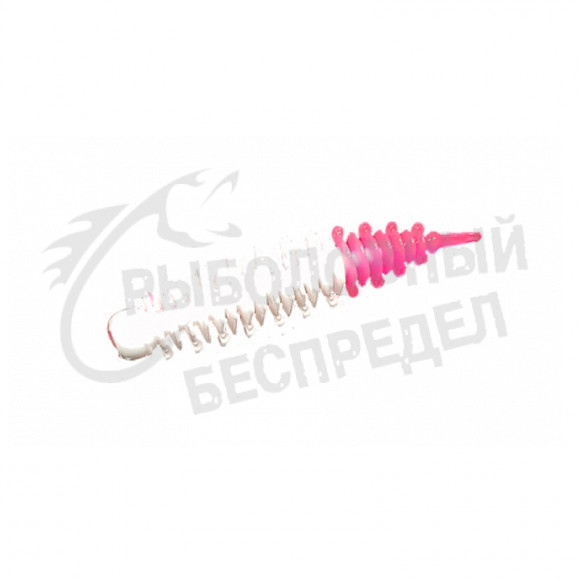 Силиконовая приманка Boroda Baits Ayra Junior DC 45mm 0.6g белый-ярко-розовый сыр (12шт-уп)