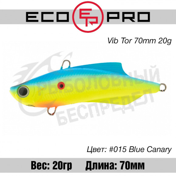 Воблер EcoPro VIB Tor 70mm 20g #015 Blue Canary