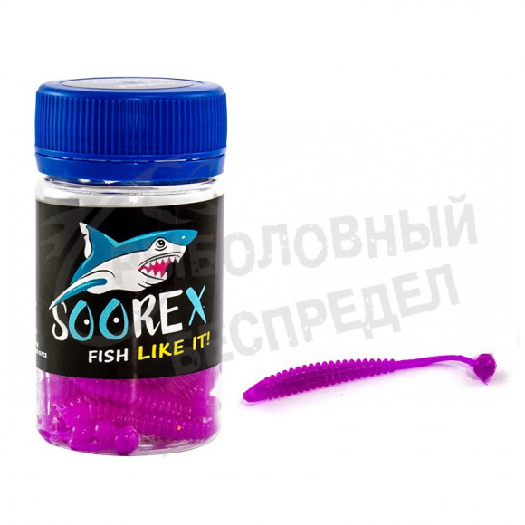 Мягкая приманка Soorex Catch 61mm фиолетовый икра