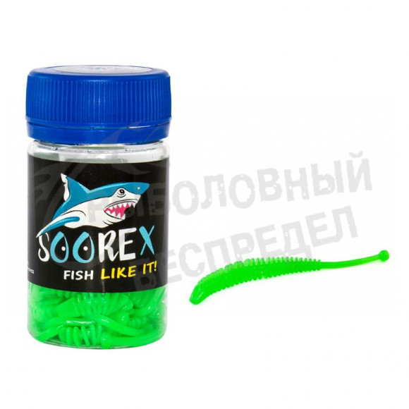 Мягкая приманка Soorex Snake 80mm шартрез чеснок