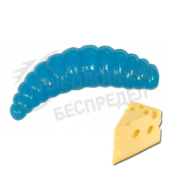 Мягкая приманка Neon 68 Trout Maggot 1.3'' голубой сыр