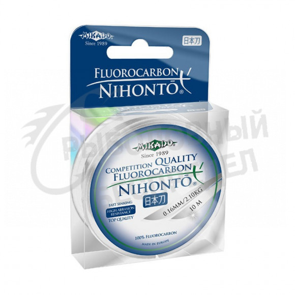 Леска Mikado Nihonto Fluorocarbon Quality 0.22 (30 м) - 3,10кг