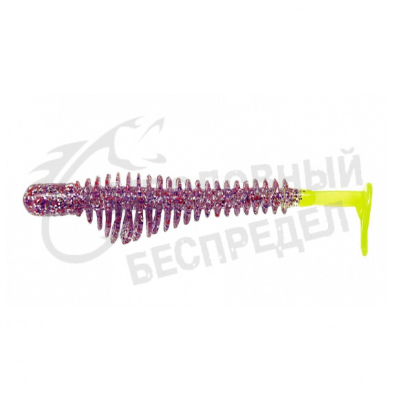 Силиконовая приманка B Fish N Tackle Pulse-R Paddle Tail 2.45" #Purple Cracker-Chart Tail