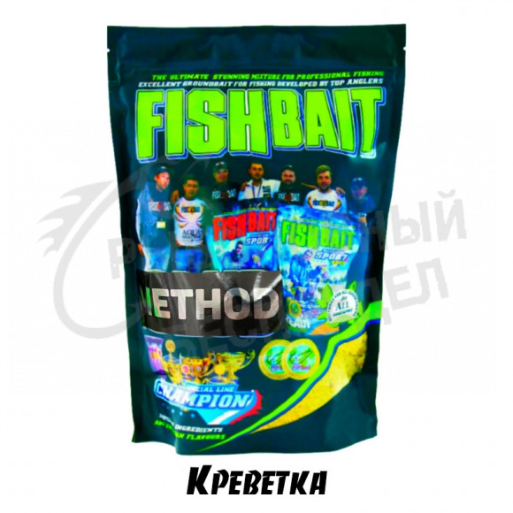 Прикормка FishBait FEEDER METHOD Shrimp 1кг
