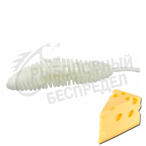 Мягкая приманка Trout Zone Plamp 2" белый сыр