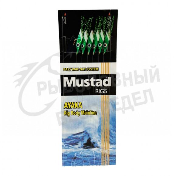 Оснастка морская Mustad Piscator X-Green T92 #6 20lb