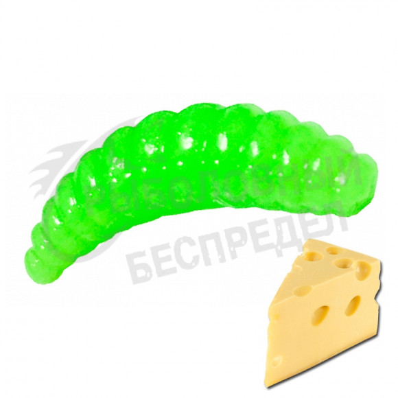 Мягкая приманка Neon 68 Trout Maggot 1.3'' шартрез сыр