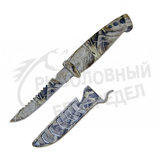 Нож Gambler Evolution Bait Knife-Utility Knife 4" #Dark Camo