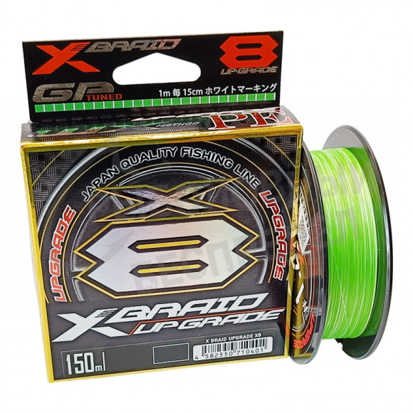 Плетёный шнур YGK X-Braid Upgrade X8 150m Green #0.8 16Lb