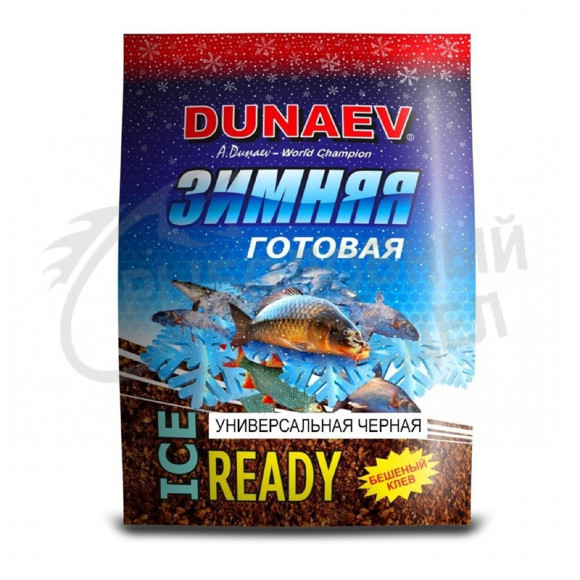 Прикормка зимняя Dunaev ICE-READY 0.5kg Универсальная Черная