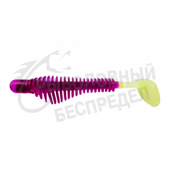 Силиконовая приманка B Fish N Tackle Pulse-R Paddle Tail 2.45" #Purple-Chart Tail