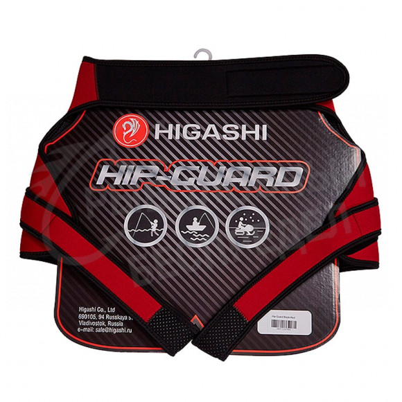 Защита неопреновая HIGASHI Hip-Guard  #Black-Red