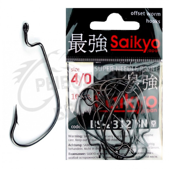 Крючки офсетные Saikyo BS-2312 BN №1 (10 шт)