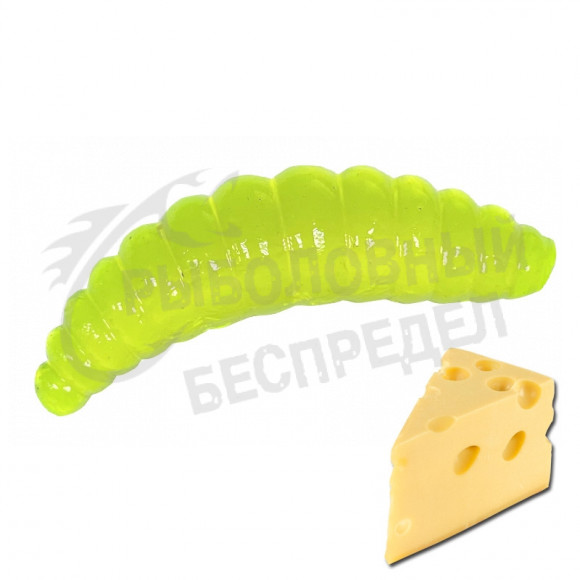 Мягкая приманка Neon 68 Trout Maggot 1.3'' лимон 3D сыр