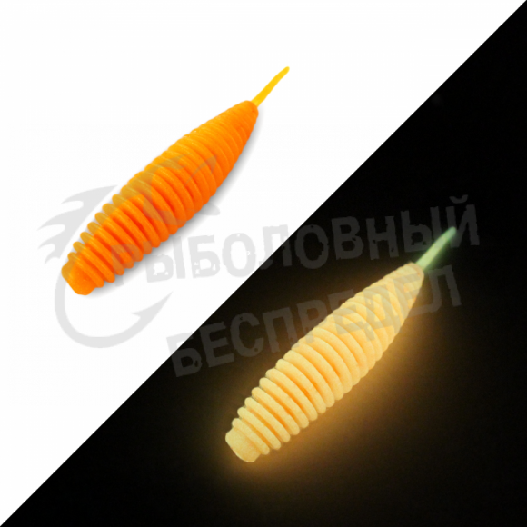 Мягкая приманка GarPRO Larva Neon и Glow 70mm 008 сыр