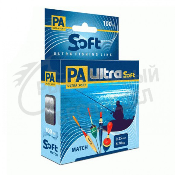Леска Aqua PA Ultra Soft Match 0.18mm 3.60kg 100m