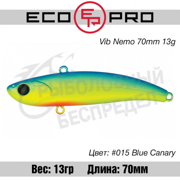 Воблер EcoPro VIB Nemo 70mm 13g #015 Blue Canary