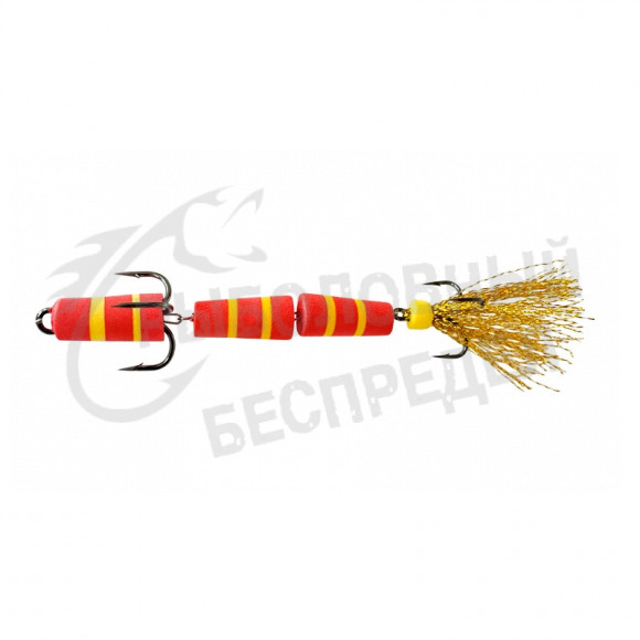 Приманка Мандула "Флажок" XXL Fish Модель 130Д цв. Красно-Жёлтая