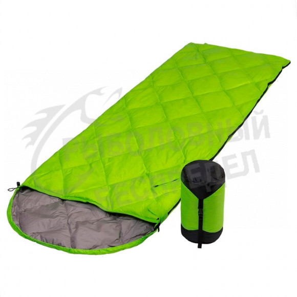 Спальный мешок пуховый (190+30)х75см (t-5C) зеленый (PR-YJSD-25-G)