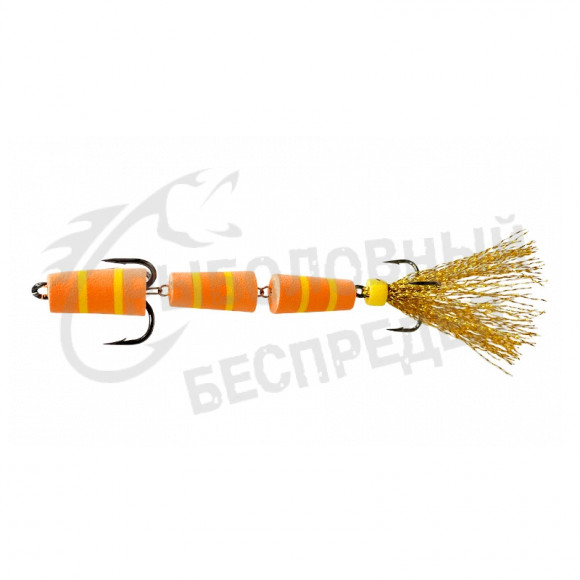 Приманка Мандула "Флажок" XXL Fish Модель 130Д цв. Оранжево-Жёлтая