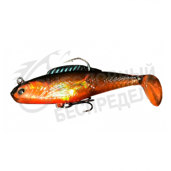 Твистер оснащённый Mikado CRYSTAL FISH WX5556  8 см.-025, 15г. ( 2 шт.)