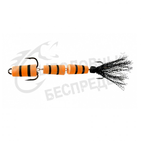 Приманка Мандула "Флажок" XXL Fish Модель 130Д цв. Оранжево-Чёрная