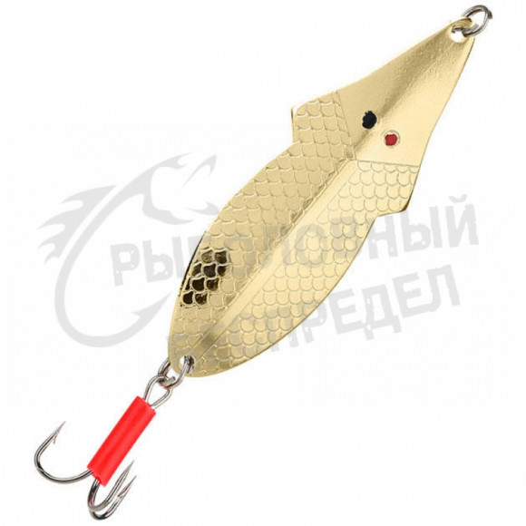 Блесна колеблющаяся Mikado FLAT FISH № 2 - 30 г. - 8.2 см. - золото