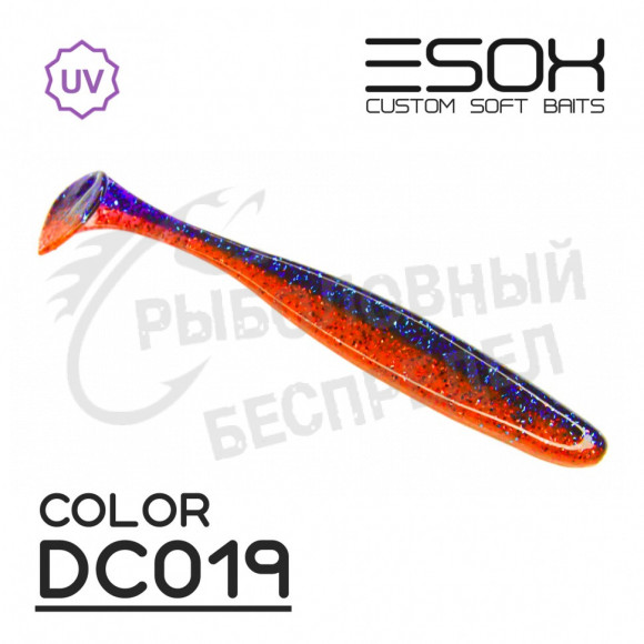 Виброхвост Esox Sheasy 4.4"(112мм) [4 шт.] (DC019)