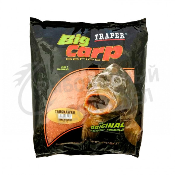 Прикормка Traper Big Carp Клубника 2,5 кг art.00092