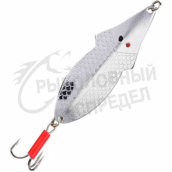 Блесна колеблющаяся Mikado FLAT FISH № 2 - 30 г. - 8.2 см. - серебро