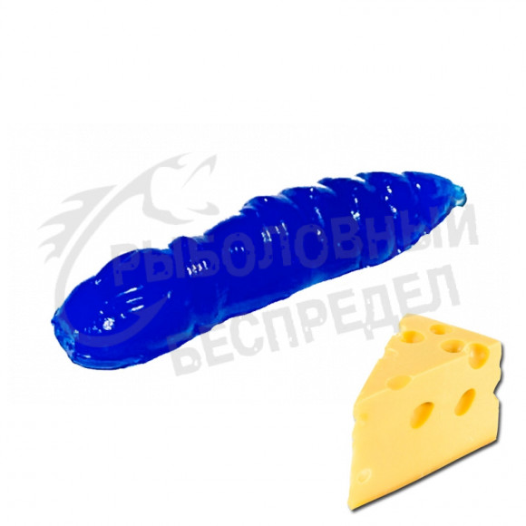 Мягкая приманка Trout HUB Pupa 1.5" dark blue сыр