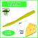 Мягкая приманка Trout HUB Flat Worm 3.1" yellow сыр