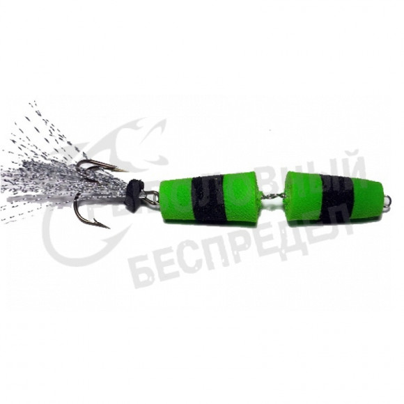 Приманка Мандула "Флажок" XXL Fish Модель 120 цв. Зелено-Черная
